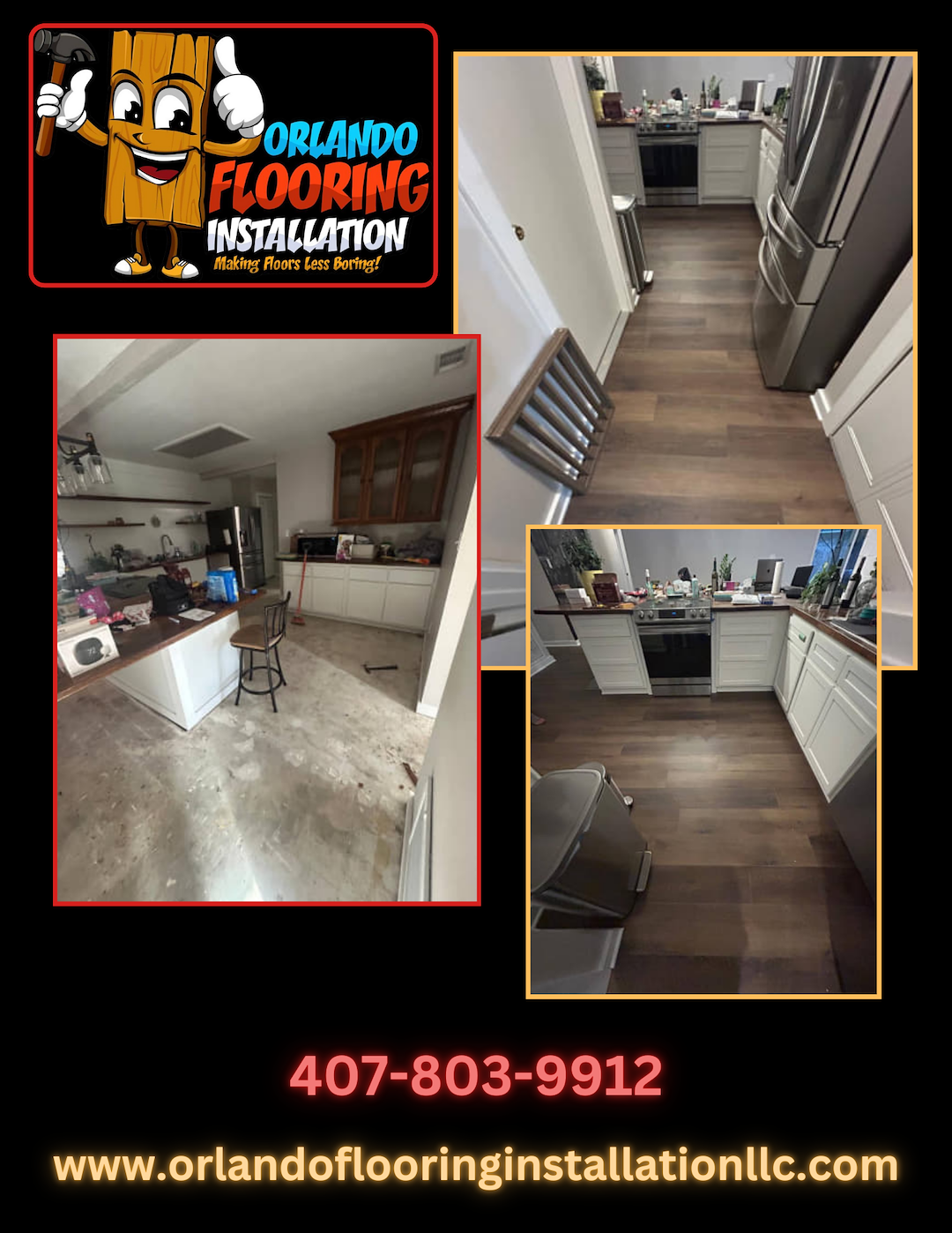 Whole-Home LVP Flooring Installation – Concrete Subfloor | Orlando, FL