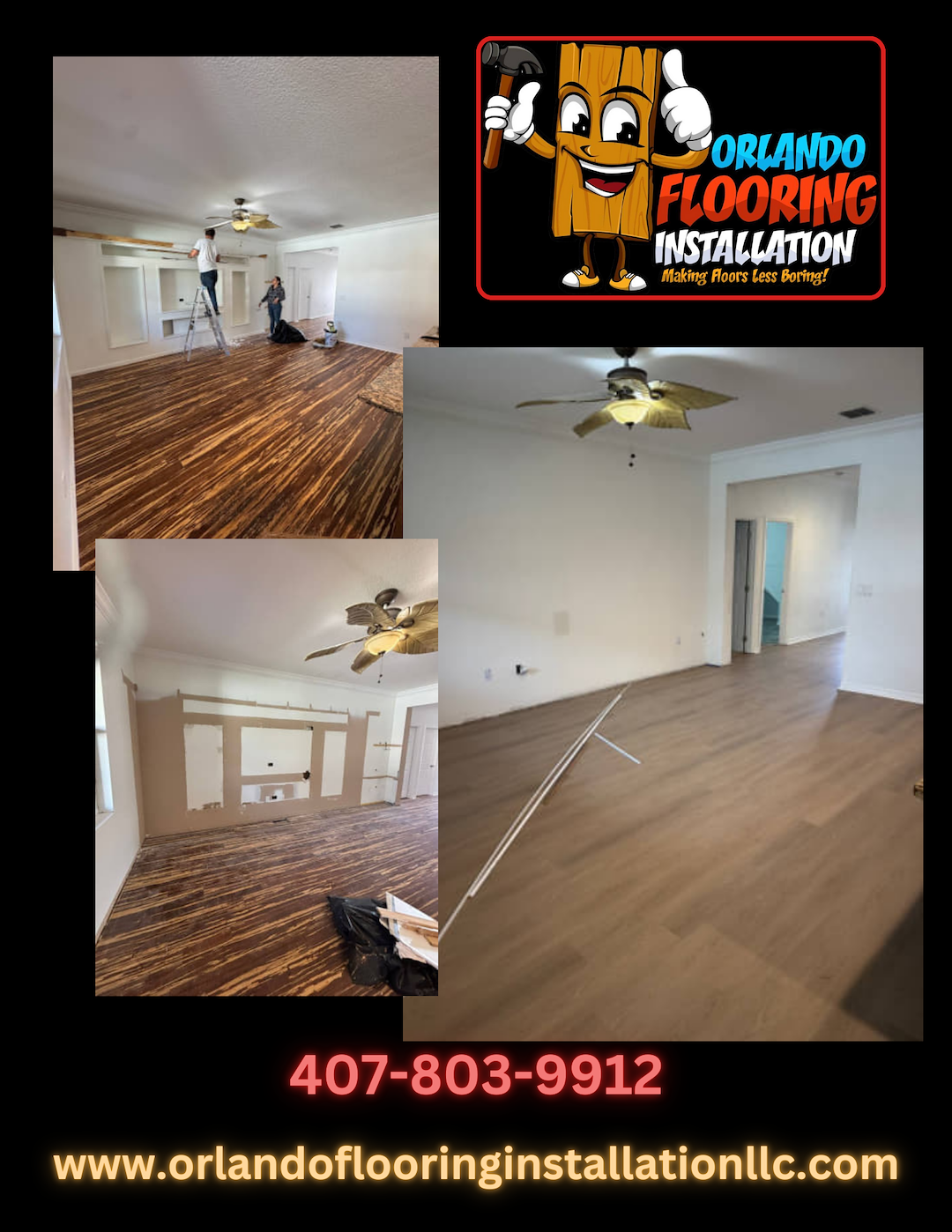 ✨Whole Home Transformation by Orlando Flooring Installation & A Painter’s Touch LLC in Orlando, Fl.✨